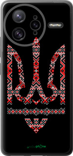 Силиконовый чехол Герб - вышиванка на черном фоне для Xiaomi Poco F7 Ultra - 1196u-4086 изображение 