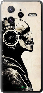 Силиконовый чехол Скелет-меломан v2 для Xiaomi Poco F7 Ultra - 1200u-4086 изображение 