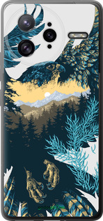 Силиконовый чехол Арт-орел на фоне природы для Xiaomi Redmi K80 Pro - 3983u-4145 изображение 