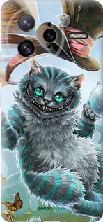 Силиконовый чехол Чеширский кот 2 для Xiaomi Redmi K80 Pro - 3993u-4145 изображение 