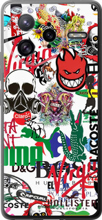 Силиконовый чехол Many different logos для Xiaomi Redmi K80 Pro - 4022u-4145 изображение 