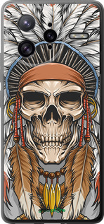 Силиконовый чехол Череп индейца для Xiaomi Redmi K80 Pro - 4032u-4145 изображение 