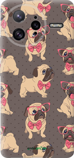 Силиконовый чехол мопсики 2 для Xiaomi Poco F7 Ultra - 4362u-4086 изображение 