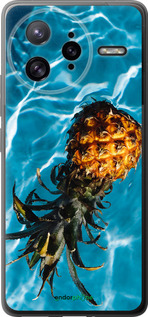 Силиконовый чехол Ананас на воде для Xiaomi Redmi K80 Pro - 4384u-4145 изображение 