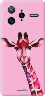 Силиконовый чехол Розовая жирафа для Xiaomi Redmi K80 Pro - 4441u-4145 изображение 