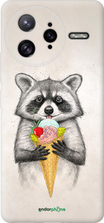 Силиконовый чехол Енотик с мороженым для Xiaomi Poco F7 Ultra - 4602u-4086 изображение 