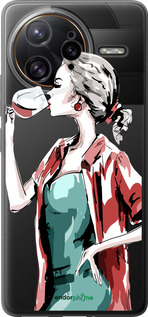 Силиконовый чехол Девушка с бокалом для Xiaomi Redmi K80 Pro - 4662u-4145 изображение 