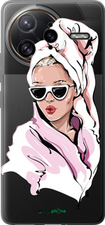 Силиконовый чехол Девушка в очках 2 для Xiaomi Redmi K80 Pro - 4714u-4145 изображение 