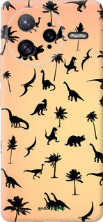 Силиконовый чехол Динозаврики 1 для Xiaomi Redmi K80 Pro - 4772u-4145 изображение 