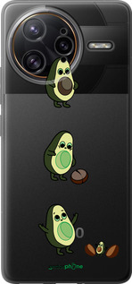 Силиконовый чехол Авокадо 1 для Xiaomi Poco F7 Ultra - 4857u-4086 изображение 