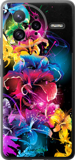 Силиконовый чехол Абстрактные цветы для Xiaomi Poco F7 Ultra - 511u-4086 изображение 