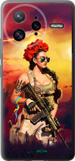 Силіконовий чехол Українка зі зброєю  для Xiaomi Redmi K80 Pro - 5316u-4145 изображение 