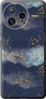 Силиконовый чехол Ночь золотые звезды для Xiaomi Redmi K80 Pro - 5421u-4145 изображение 
