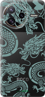 Силиконовый чехол Дракон для Xiaomi Poco F7 Ultra - 5476u-4086 изображение 