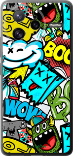 Силиконовый чехол Стикеры v4 для Xiaomi Poco F7 Ultra - 5508u-4086 изображение 