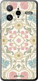Силіконовий чехол Квітковий орнамент v2 для Xiaomi Redmi K80 Pro - 5513u-4145 изображение 