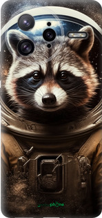 Силіконовий чехол Єнот-австронавт для Xiaomi Redmi K80 Pro - 5581u-4145 изображение 