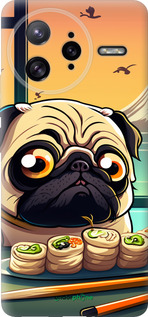 Силиконовый чехол Мопс и суши для Xiaomi Poco F7 Ultra - 5588u-4086 изображение 
