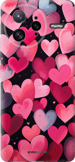 Силіконовий чехол Сердечка 4 для Xiaomi Redmi K80 Pro - 5662u-4145 изображение 