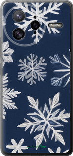 Силиконовый чехол Снежинки для Xiaomi Poco F7 Ultra - 5821u-4086 изображение 