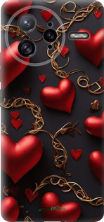 Силиконовый чехол Сердечки для Xiaomi Redmi K80 Pro - 5831u-4145 изображение 