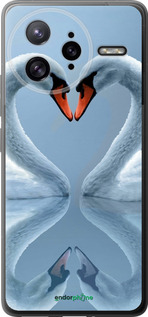 Силиконовый чехол Лебеди для Xiaomi Redmi K80 Pro - 6007u-4145 изображение 