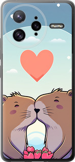 Силиконовый чехол Капибара любовь для Xiaomi Redmi K80 Pro - 6027u-4145 изображение 