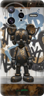 Силиконовый чехол Bronze kaws v2 для Xiaomi Redmi K80 Pro - 6098u-4145 изображение 