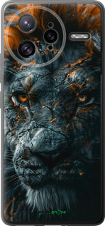 Силиконовый чехол Пламенный лев для Xiaomi Poco F7 Ultra - 6153u-4086 изображение 