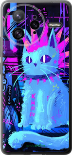 Силиконовый чехол Кот панк для Xiaomi Poco F7 Ultra - 6311u-4086 изображение 
