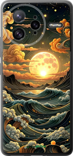Силиконовый чехол Арт волны для Xiaomi Poco F7 Ultra - 6332u-4086 изображение 