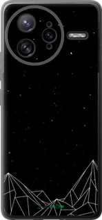 Силиконовый чехол Черно белые абстрактные горы для Xiaomi Redmi K80 Pro - 6437u-4145 изображение 