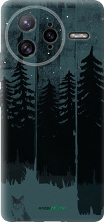 Силиконовый чехол Лиса и ночной лес для Xiaomi Poco F7 Ultra - 6481u-4086 изображение 