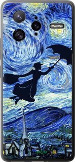 Силиконовый чехол С изображением Мэри Поппинс «Звездная ночь» для Xiaomi Redmi K80 Pro - 6487u-4145 изображение 