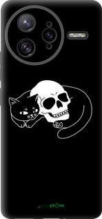 Силіконовий чехол Із зображенням кота та черепа для Xiaomi Redmi K80 Pro - 6491u-4145 изображение 