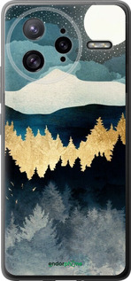 Силиконовый чехол Ночной пейзаж с лесом и горами для Xiaomi Poco F7 Ultra - 6493u-4086 изображение 