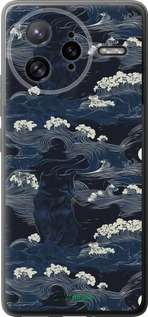 Силиконовый чехол Морская тематика в стиле арт-деко для Xiaomi Redmi K80 Pro - 6520u-4145 изображение 