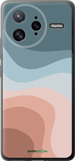 Силіконовий чехол З синіми та рожевими хвилями в стилі ретро для Xiaomi Redmi K80 Pro - 6532u-4145 изображение 