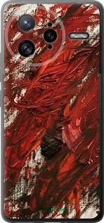 Силиконовый чехол Абстрактная композиция в красных тонах для Xiaomi Redmi K80 Pro - 6541u-4145 изображение 