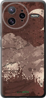 Силиконовый чехол С изображением лунного пейзажа в ночном лесу для Xiaomi Redmi K80 Pro - 6546u-4145 изображение 