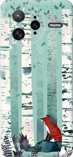 Силиконовый чехол Лис в зелёном лесу для Xiaomi Poco F7 Ultra - 6547u-4086 изображение 