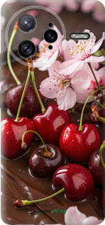 Силиконовый чехол Вишня в шоколаде для Xiaomi Poco F7 Ultra - 6698u-4086 изображение 