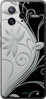 Силіконовий чехол Квіти на чорно-білому фоні для Xiaomi Poco F7 Ultra - 840u-4086 изображение 