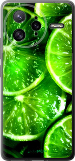 Силиконовый чехол Зелёные дольки лимона для Xiaomi Poco F7 Ultra - 852u-4086 изображение 