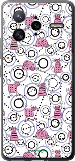 Силиконовый чехол Смешные коты для Xiaomi Poco F7 Ultra - 907u-4086 изображение 