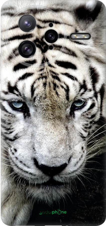 Силіконовий чехол Сумний білий тигр для Xiaomi Poco F7 Ultra - 106u-4086 изображение 