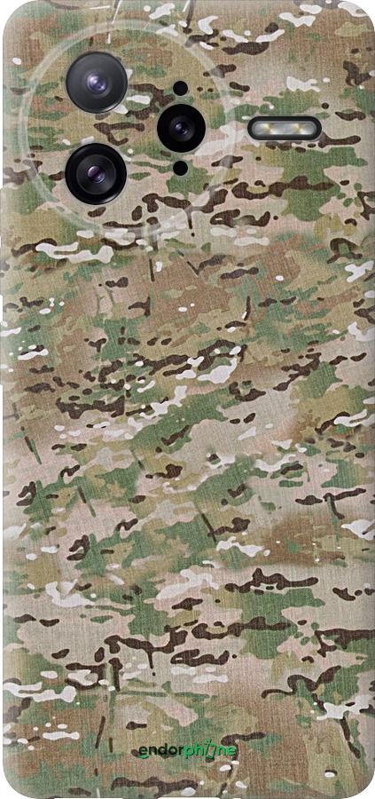 Силиконовый чехол Камуфляж v5 для Xiaomi Poco F7 Ultra - 1201u-4086 изображение 