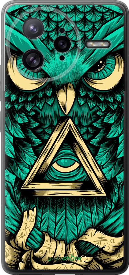 Силиконовый чехол Сова Арт-тату для Xiaomi Redmi K80 Pro - 3971u-4145 изображение 