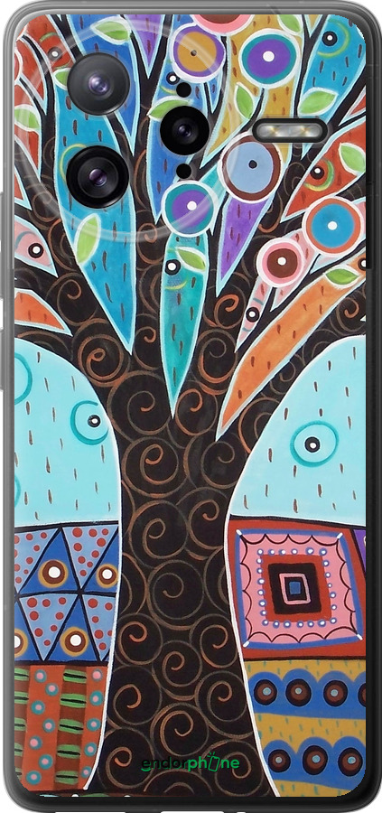 Силіконовий чехол Арт-дерево для Xiaomi Poco F7 Ultra - 4008u-4086 изображение 