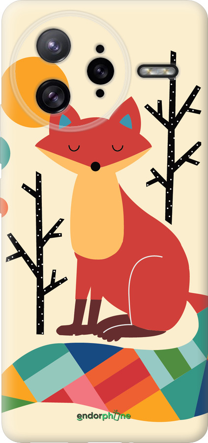 Силиконовый чехол Rainbow fox для Xiaomi Poco F7 Ultra - 4010u-4086 изображение 